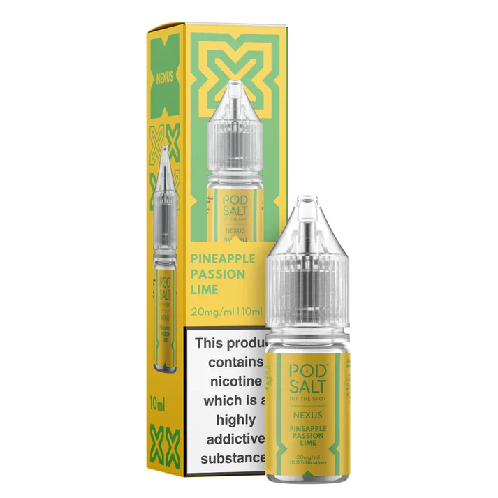 Pod Salt Nexus Pineapple Passion Lime 10ml Nicotine Salt E-Liquid