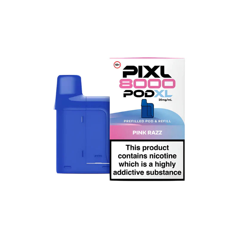PIXL 8000 Pink Razz Compliant Post June 1st Prefilled Pod
