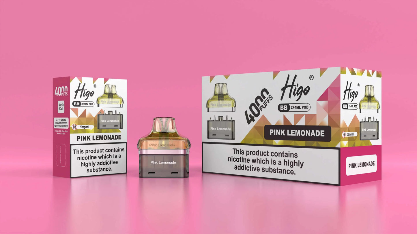 Higo BB Pod 20mg Pink Lemonade