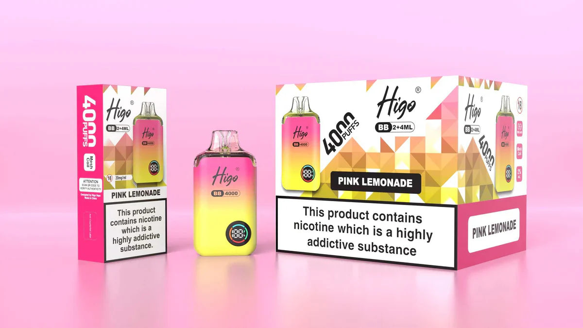 Higo BB Pink Lemonade Prefilled Pod Vape Kit