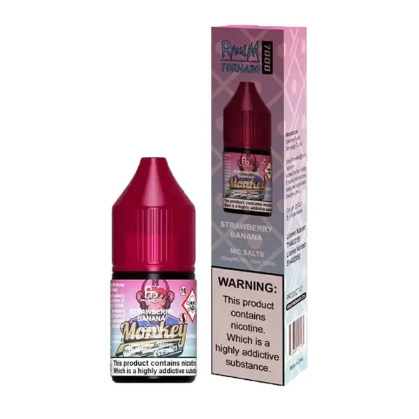 Fumot RandM 7000 Strawberry Banana 10mg Nic Salts