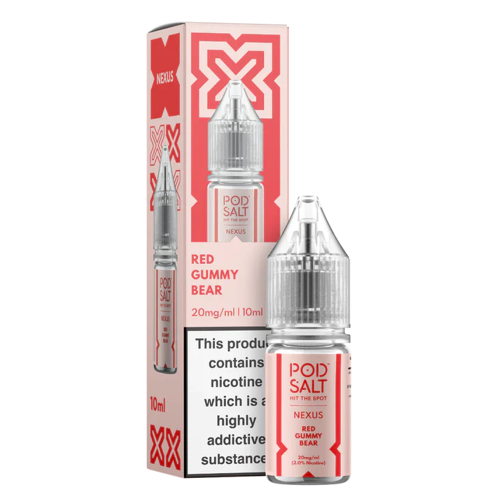 Pod Salt Nexus Red Gummy Bear 10ml Nicotine Salt E-Liquid