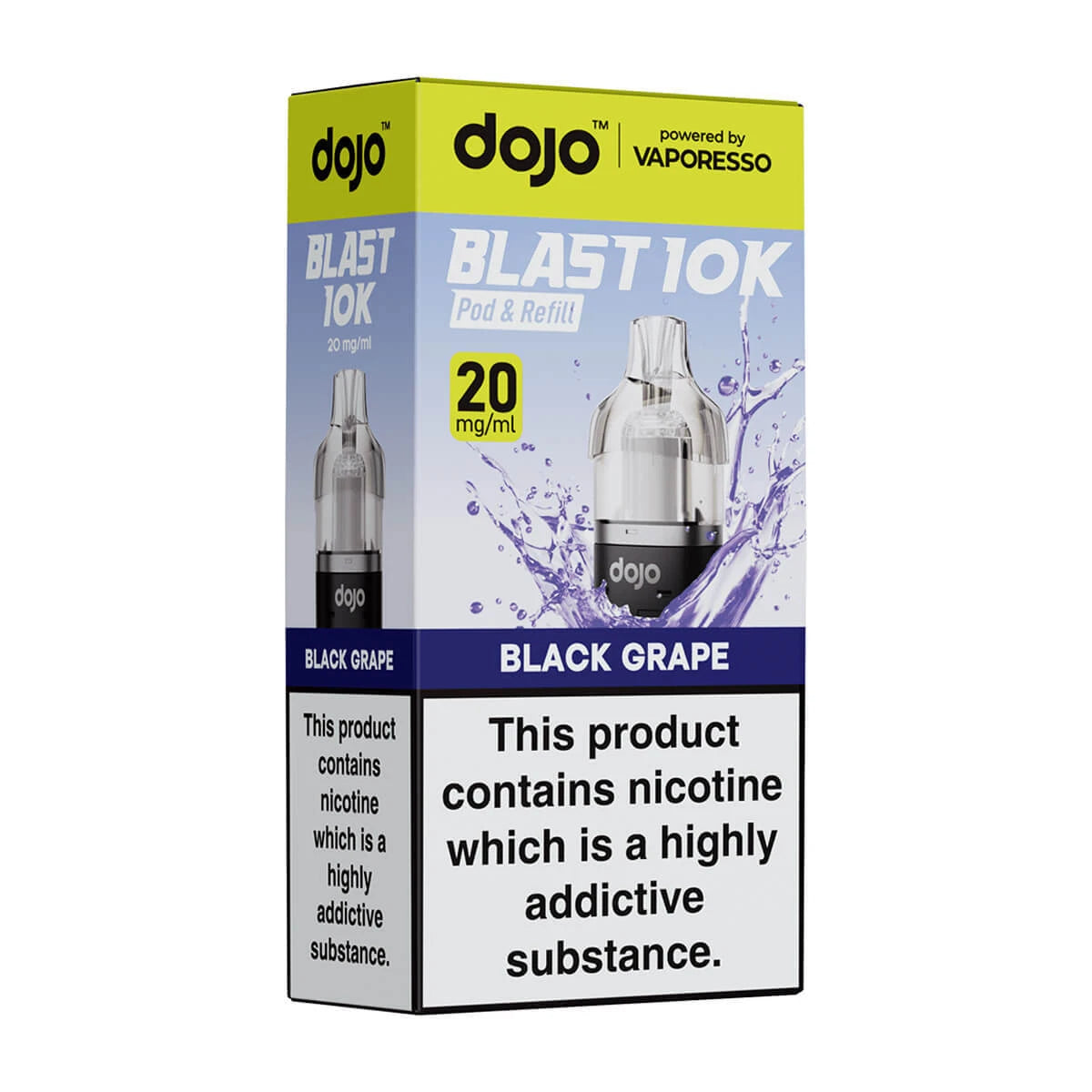 Dojo Blast 10K Black Grape Prefilled Pods
