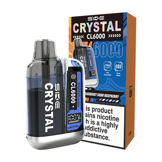 SKE Crystal CL6000 Blueberry Sour Raspberry Prefilled Pod Kit