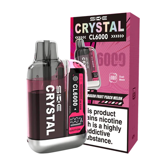 SKE Crystal CL6000 Dragon Fruit Peach Melon Prefilled Pod Kit