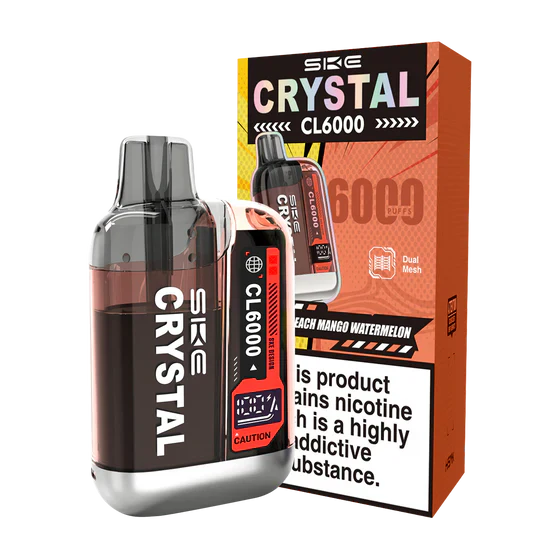 SKE Crystal CL6000 Peach Mango Watermelon Prefilled Pod Kit