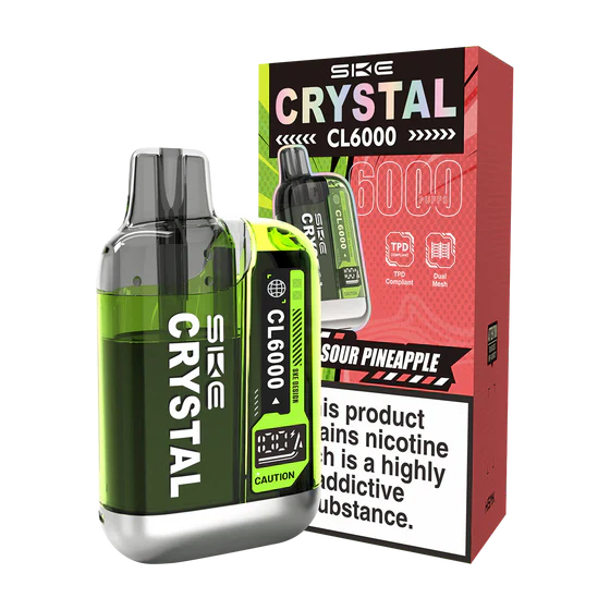 SKE Crystal CL6000 Sour Pineapple Prefilled Pod Kit