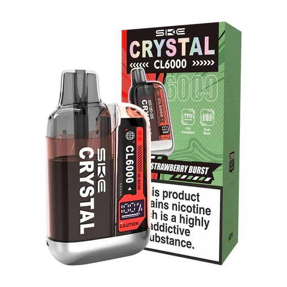 SKE Crystal CL6000 Strawberry Burst Prefilled Pod Kit