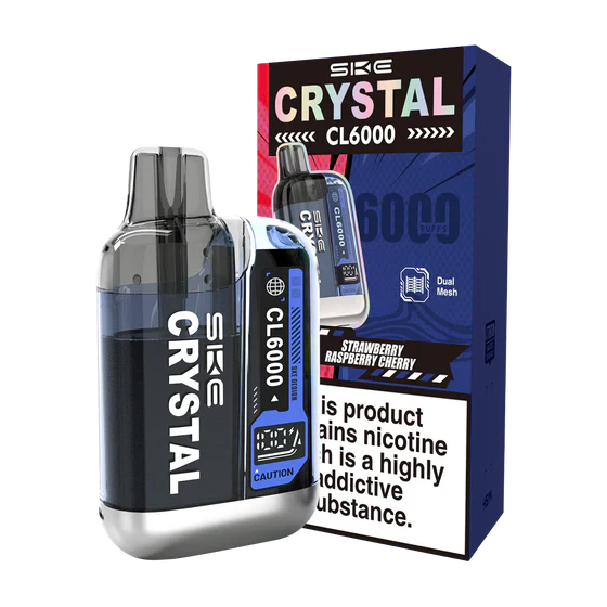 SKE Crystal CL6000 Strawberry Raspberry Cherry Prefilled Pod Kit