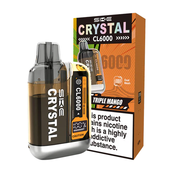 SKE Crystal CL6000 Triple Mango Prefilled Pod Kit