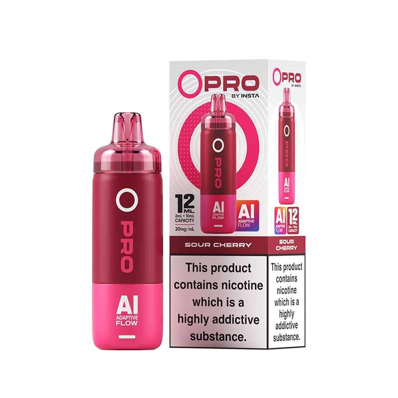 Insta O Pro 10K Sour Cherry Prefilled Pod Vape Kit