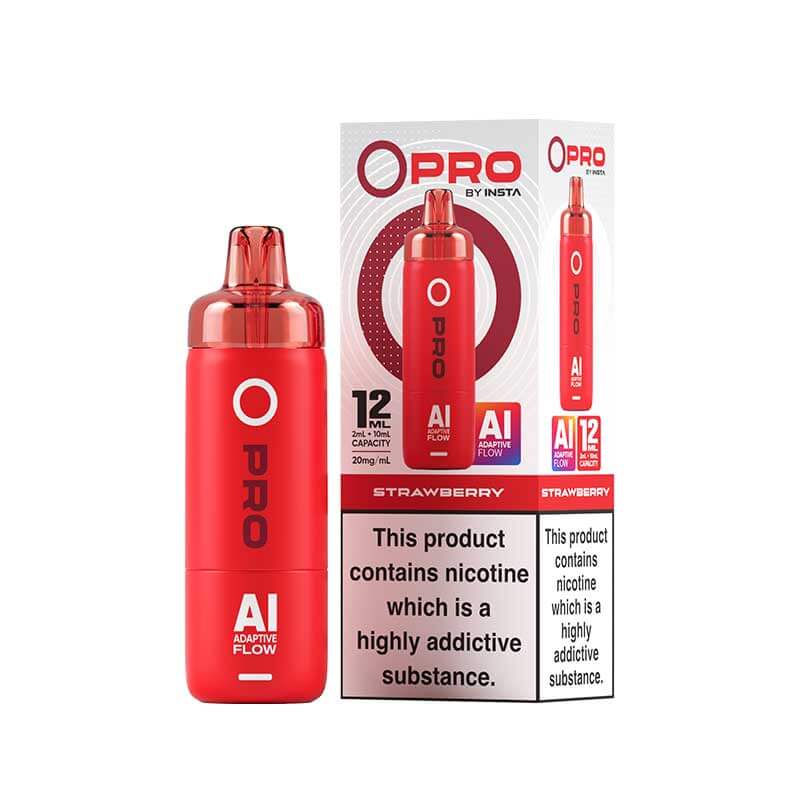 Insta O Pro 10K Strawberry Prefilled Pod Vape Kit