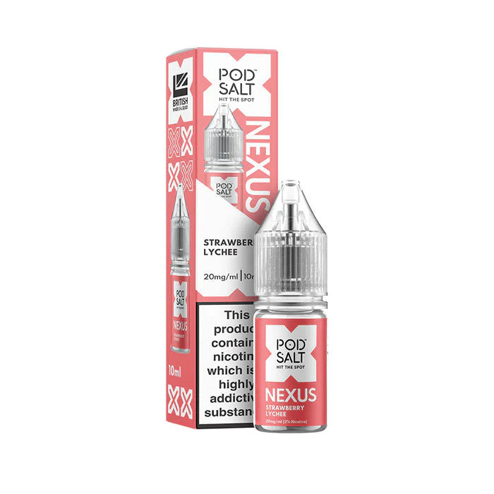 Pod Salt Nexus Strawberry Lychee 10ml Nicotine Salt E-Liquid