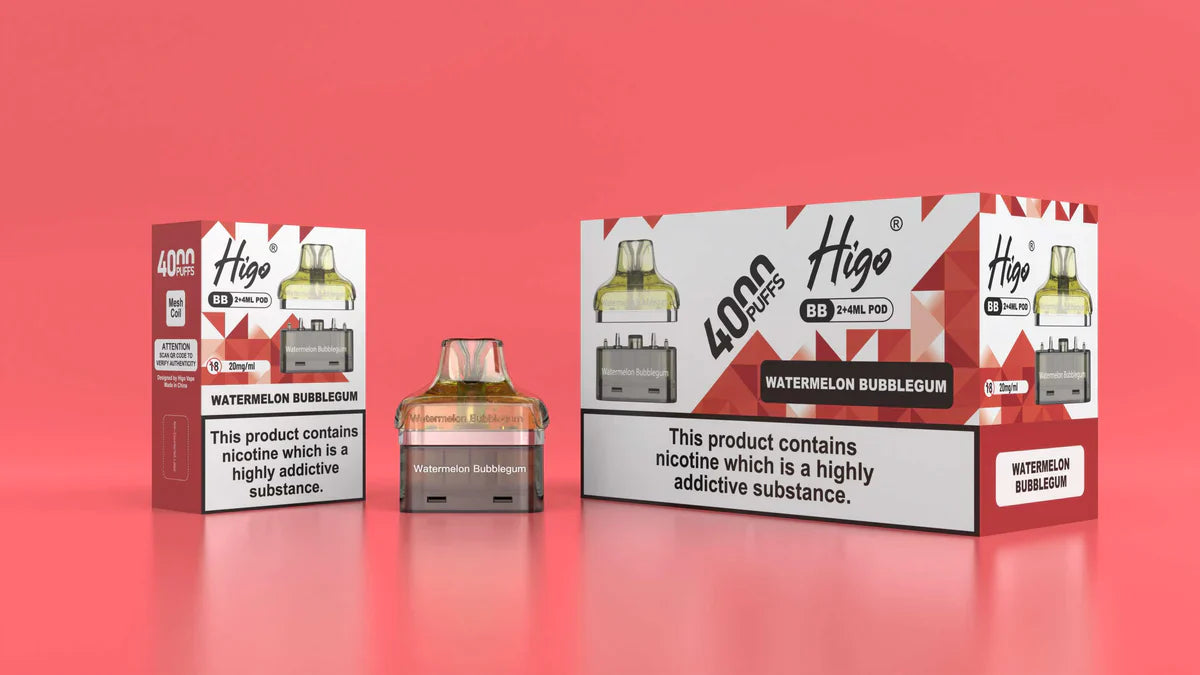 Higo BB Pod 20mg Watermelon Bubblegum