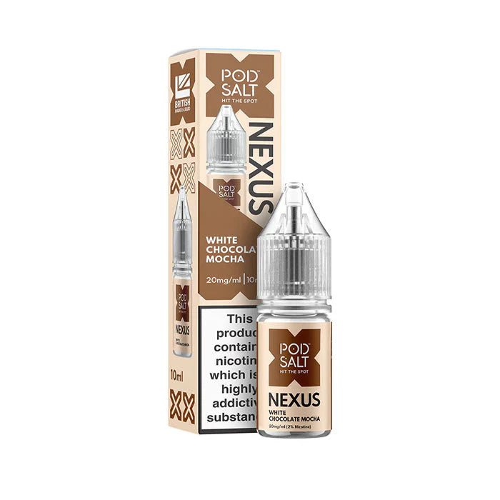Pod Salt Nexus White Chocolate Mocha 10ml Nicotine Salt E-Liquid