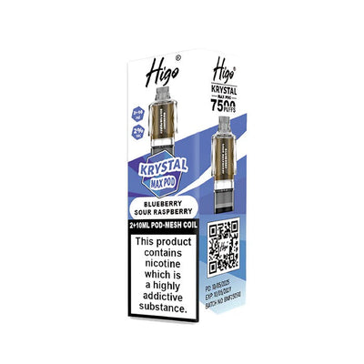 Higo Krystal Max Prefilled Pods Blueberry Sour Raspberry