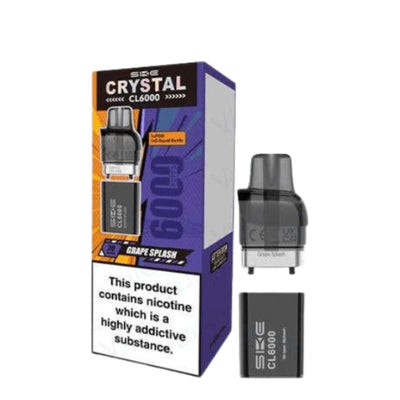 SKE Crystal CL6000 Grape Splash Prefilled Replacement Pod
