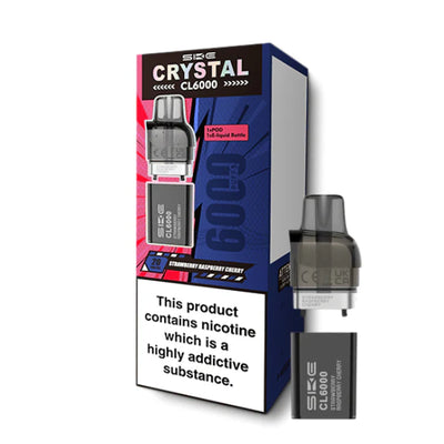 SKE Crystal CL6000 Strawberry Raspberry Cherry Prefilled Replacement Pod
