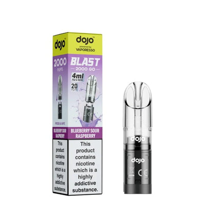 Vaporesso Dojo Blast 2000 Go Compliant Blueberry Sour Raspberry Prefilled Pod