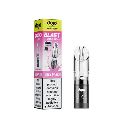 Vaporesso Dojo Blast 2000 Go Compliant Juicy Peach Prefilled Pod