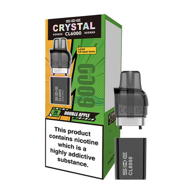 SKE Crystal CL6000 Double Apple Prefilled Replacement Pod
