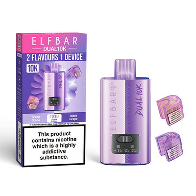 Elf Bar Dual 10K Grape Edition Prefilled Pod Vape Kit