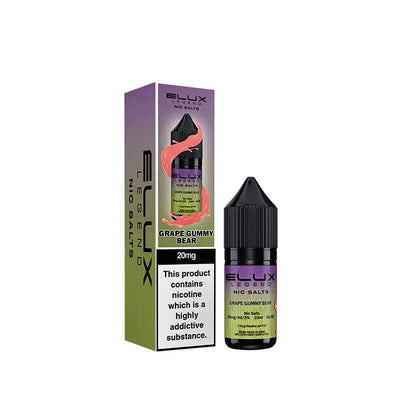 Elux Legend Grape Gummy Bear 10mg Nic Salts
