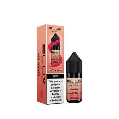 Elux Legend Juicy Peach 10mg Nic Salts