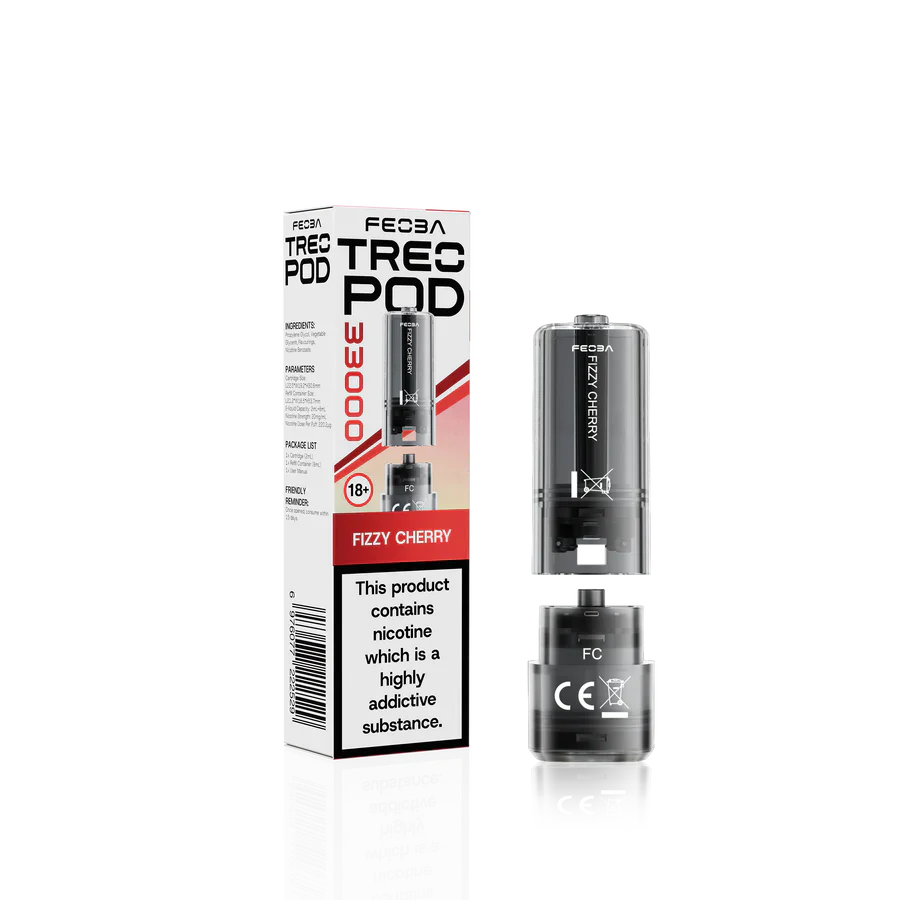 Feoba Treo 33K Fizzy Cherry Prefilled Replacement Pods