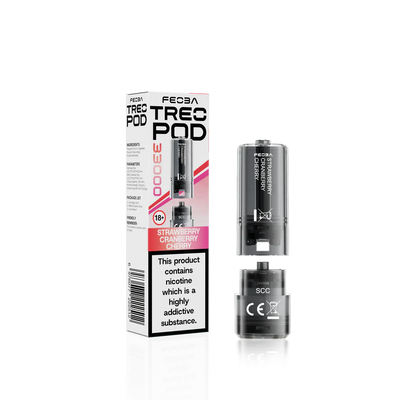 Feoba Treo 33K Strawberry Cranberry Cherry Prefilled Replacement Pods