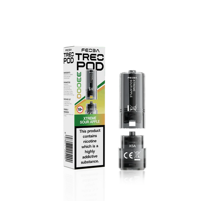 Feoba Treo 33K Xtreme Sour Apple Prefilled Replacement Pods