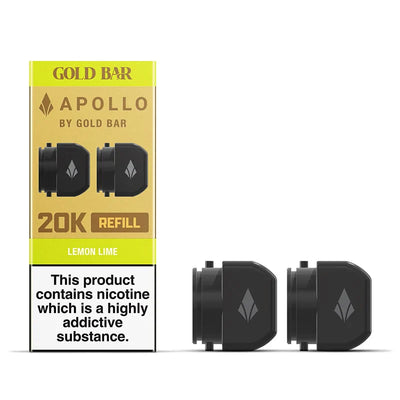 Goldbar 20K Apollo Double Refill Containers Lemon Lime