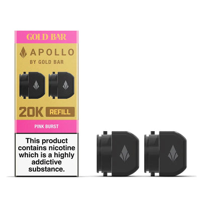 Goldbar 20K Apollo Double Refill Containers Pink Burst
