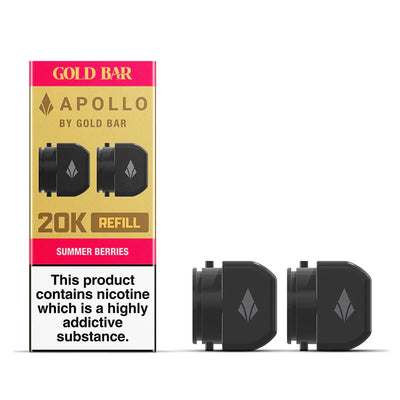 Goldbar 20K Apollo Double Refill Containers Summer Berries
