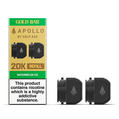 Goldbar 20K Apollo Double Refill Containers Watermelon Ice