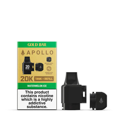 Goldbar 20K Apollo Tank and Refills Watermelon Ice