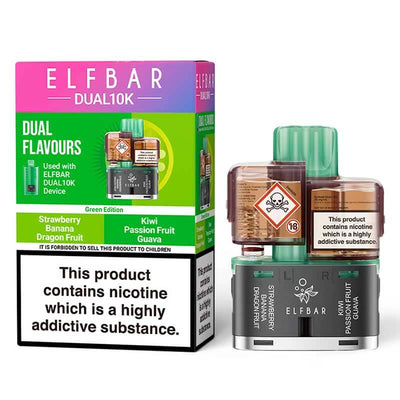 Elf Bar Dual 10K Green Edition Prefilled Pods