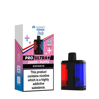 Hayati Pro Ultra Plus 25000 Blue Razz GB Replacement Pods