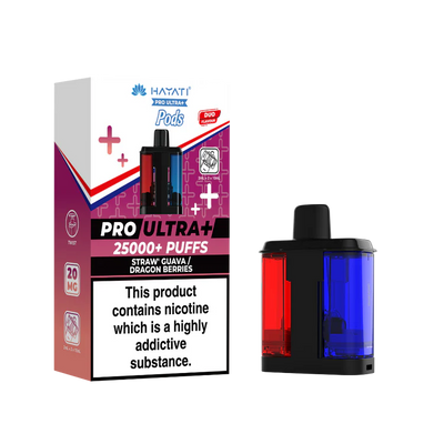 Hayati Pro Ultra Plus 25000 Strawberry Guava and Dragon Berries Replacement Pods