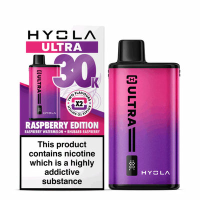 Hyola Ultra 30K Raspberry Edition Compliant Post June 1st Prefilled Pod Kit
