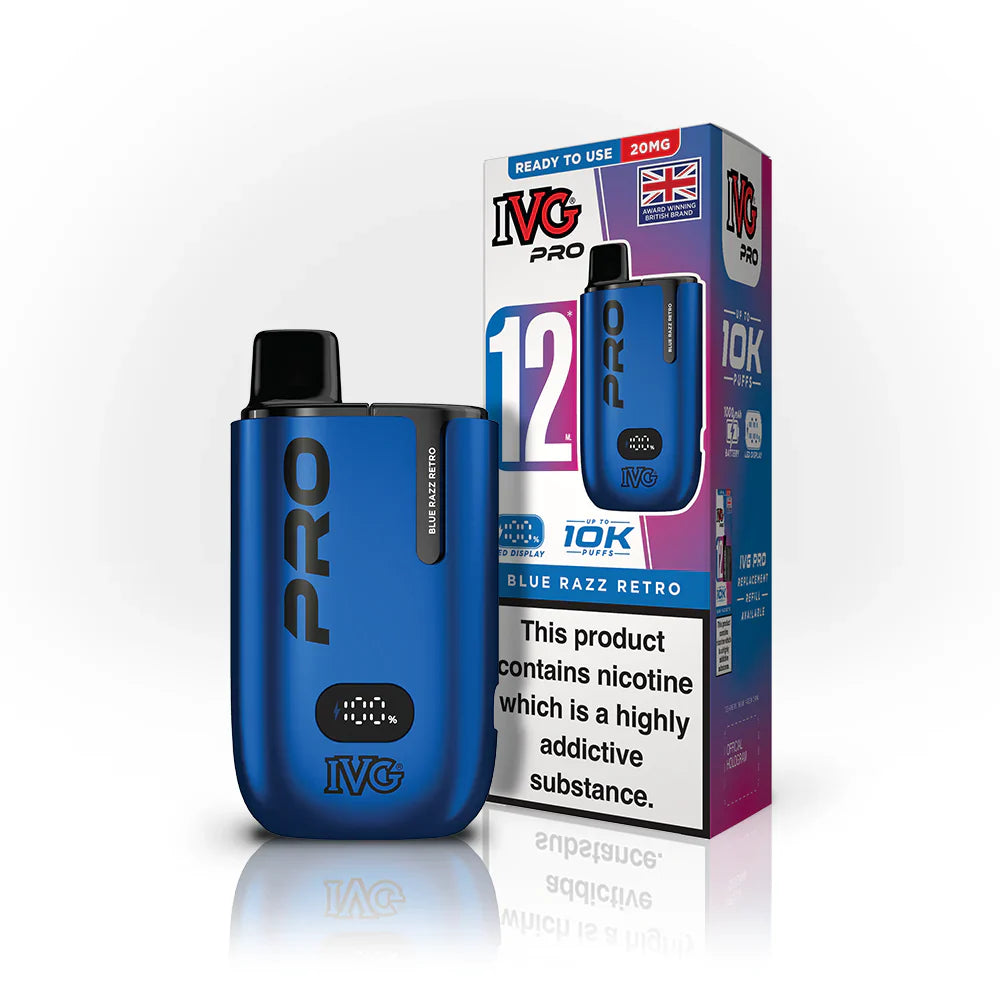 IVG Pro 12 Blue Razz Retro Prefilled Pod Kit