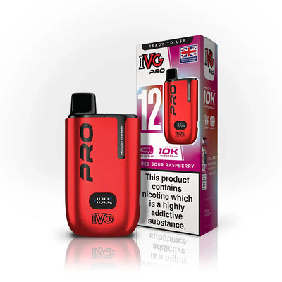 IVG Pro 12 Red Sour Raspberry Prefilled Pod Kit