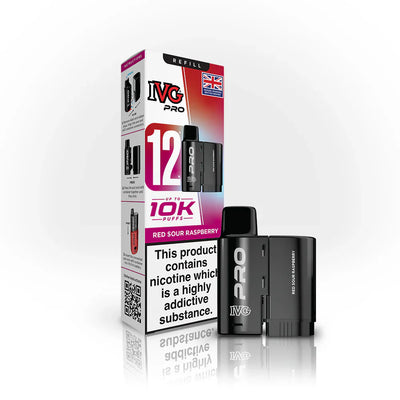 IVG Pro 12 Red Sour Raspberry Prefilled Pod