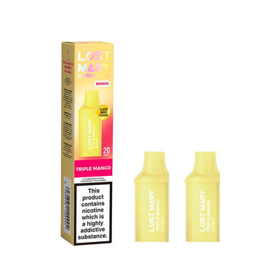 Lost Mary BM600 Triple Mango Prefilled Replacement Pods Pack of 2