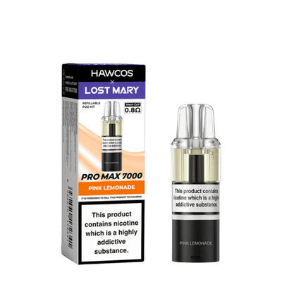 Hawcos x Lost Mary Pro Max 7000 Pink Lemonade Replacement Pod