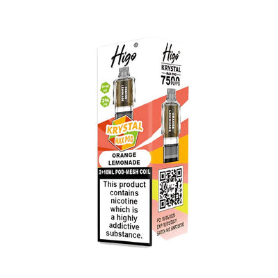 Higo Krystal Max Prefilled Pods Orange Lemonade