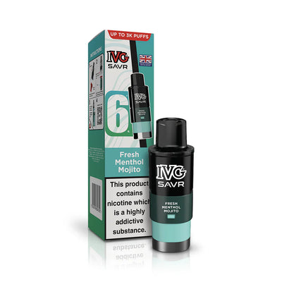 IVG SAVR Fresh Menthol Mojito Compliant Post June 1st Prefilled Pod