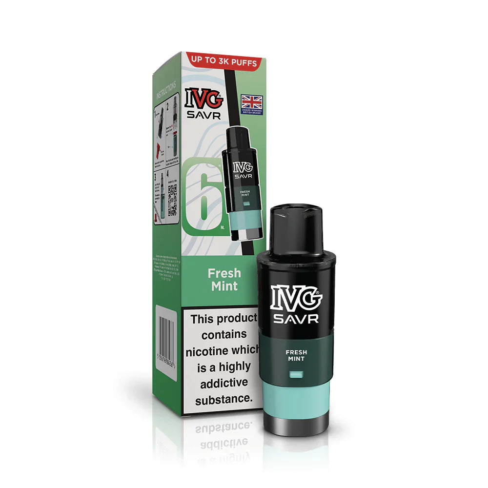 IVG SAVR Fresh Mint Compliant Post June 1st Prefilled Pod