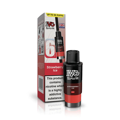 IVG SAVR Strawberry Ice Compliant Post June 1st Prefilled Pod