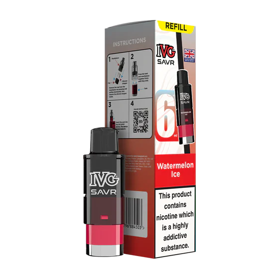 IVG SAVR Watermelon Ice Compliant Post June 1st Prefilled Pod